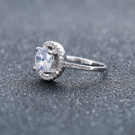 Anillo de Compromiso de Circonia Cúbica - Diseño Europeo Premium - Image 3