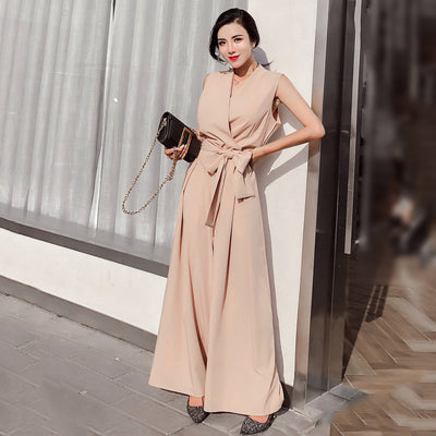 Jumpsuit Elegante con Escote en V y Moño - Image 8
