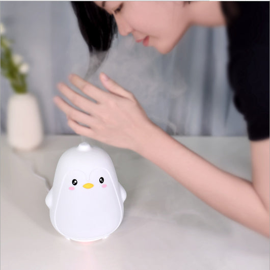 Difusor Humidificador Luz Nocturna Pingüino Aromaterapia - Image 3