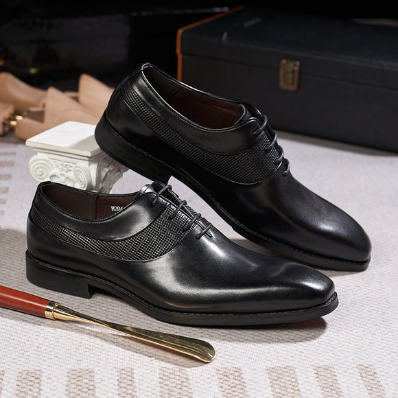 Zapatos de Cuero Formales Punta Aguda para Negocios