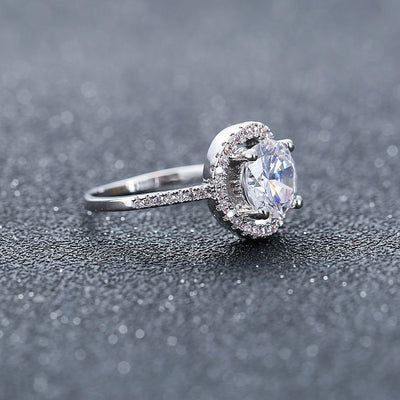 Anillo de Compromiso de Circonia Cúbica - Diseño Europeo Premium - Image 2