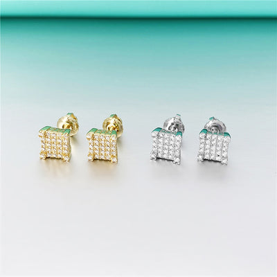 Aretes de Plata con Incrustaciones de Moissanita para Hombre y Mujer - Image 7