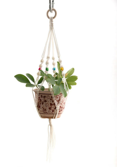 Colgador de Plantas Tejido Artesanal para Pared - Image 4