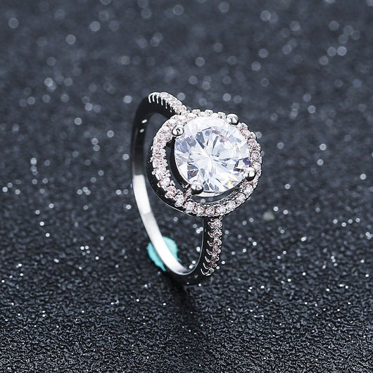 Anillo de Compromiso de Circonia Cúbica - Diseño Europeo Premium - Image 5