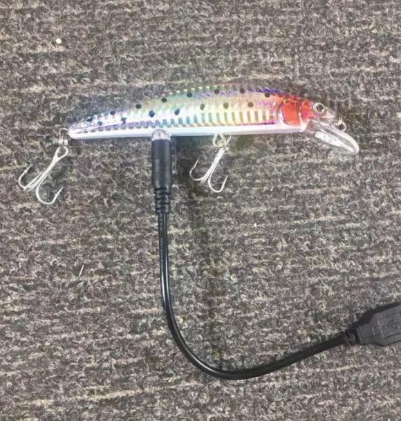 Señuelo de Pesca Eléctrico Recargable con Movimiento Realista