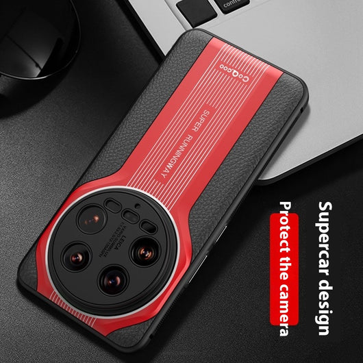 Funda Protectora de Porcelana con Patrón de Cuero - Resistente a Caídas - Image 4