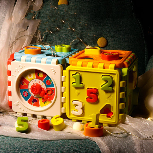Bloques de Construcción Cognitivos Multifuncionales Hexaedro para Niños y Niñas