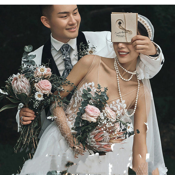 Vestido de Encaje Escote V para Sesión de Fotos en Pareja, Viajes y Bodas