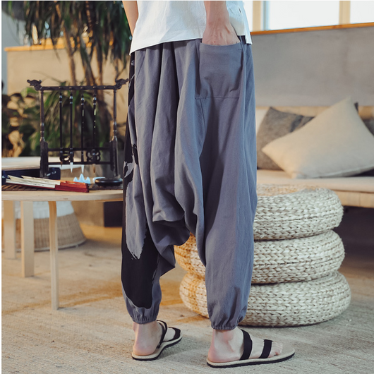 Pantalones Capri Estilo Asiático de Nueve Puntos - Image 8