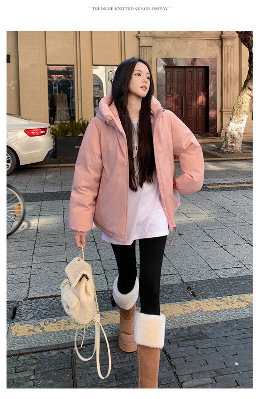 Chaqueta Acolchada Impermeable con Capucha y Doble Cierre para Mujer - Image 24