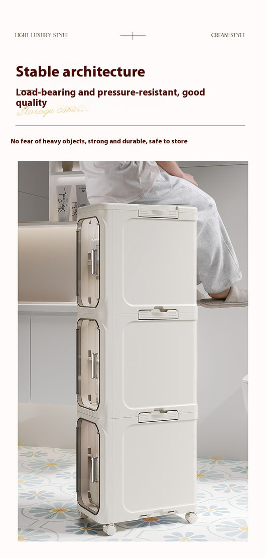 Gabinete Organizador Plegable Multifuncional para Baño - Image 17