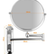 Espejo de Pared Doble Cara Giratorio Ajustable para Maquillaje y Baño