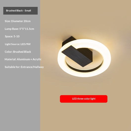 Lámpara de Techo LED Minimalista Nórdica para Recibidor y Entrada - Image 9