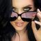 Gafas de Sol Oversized Estilo Coreano - Lentes Oceánicas Degradadas