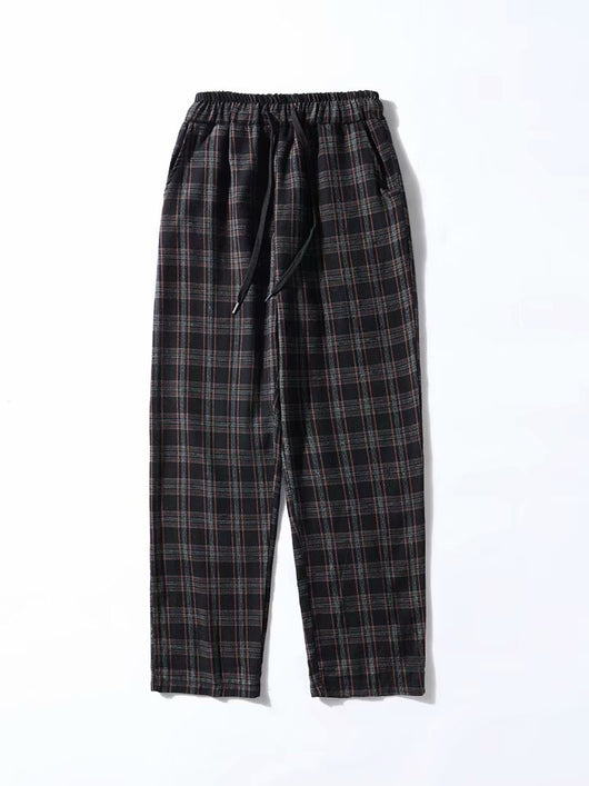 Pantalones Casuales Estilo Danza con Patrón Cuadros para Estudiantes - Image 6