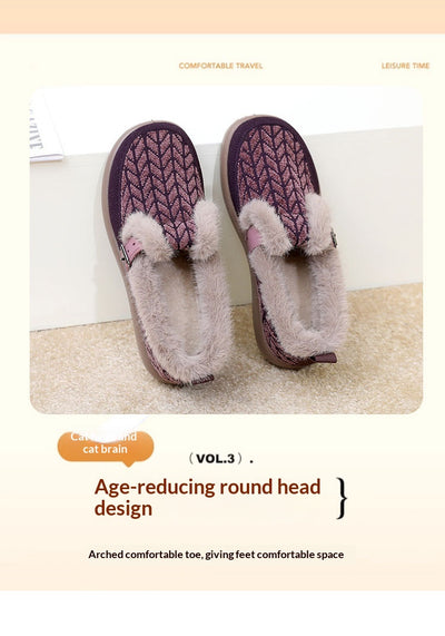Zapatos de Algodón Aislados con Forro Polar Extra Grueso para Mujer - Image 21