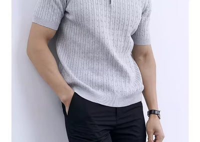 Polo Casual Slim Fit de Punto para Hombre - Cuello Redondo Premium - Image 15