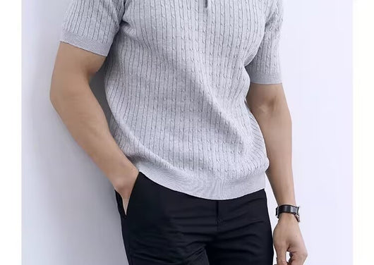 Polo Casual Slim Fit de Punto para Hombre - Cuello Redondo Premium - Image 15