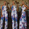 Conjunto de Dos Piezas con Chaleco Estampado para Mujer
