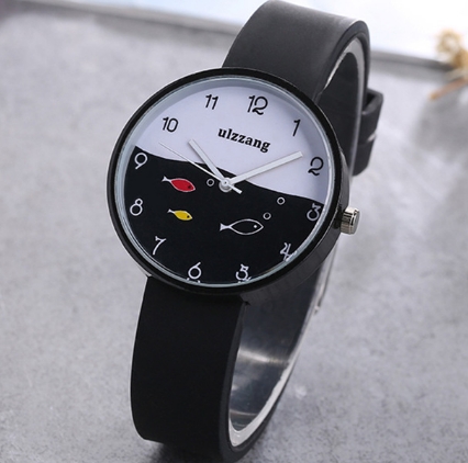 Reloj Infantil para Niñas con Correa de Silicona de Colores y Diseño de Pez - Image 4