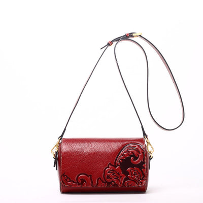 Bolso Mensajero de Cuero Genuino para Mujer - Image 10