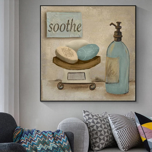 Cuadro Decorativo Baño Estilo Retro Moderno - Póster Mural - Image 27