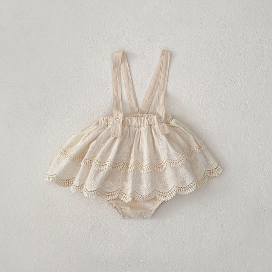 Falda Pantalón con Tirantes de Encaje para Mujer - Image 8