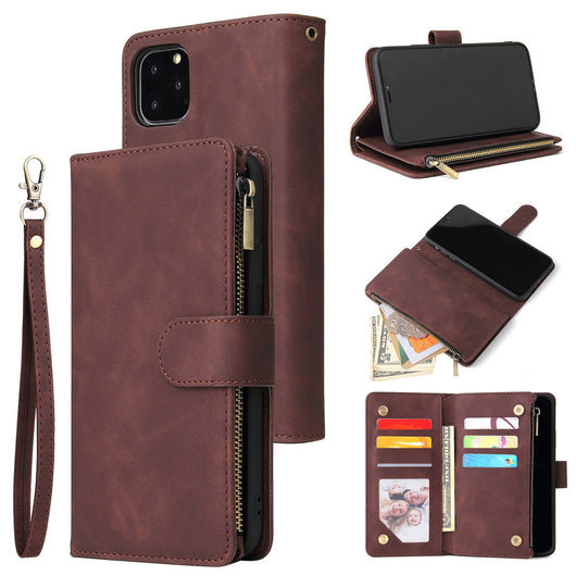 Funda Cartera Multifuncional de Cuero para Celular con Compartimentos para Tarjetas - Image 9