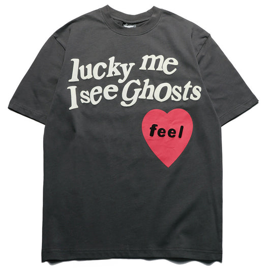Playera de Pareja con Estampado Retro Love Letter - Manga Corta para Hombre