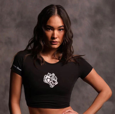 Playera Deportiva Estampada de Alto Estiramiento y Secado Rápido para Yoga y Running