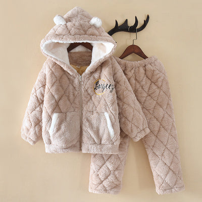 Pijama Infantil Franela Acolchada Triple Capa con Forro de Terciopelo - Image 6