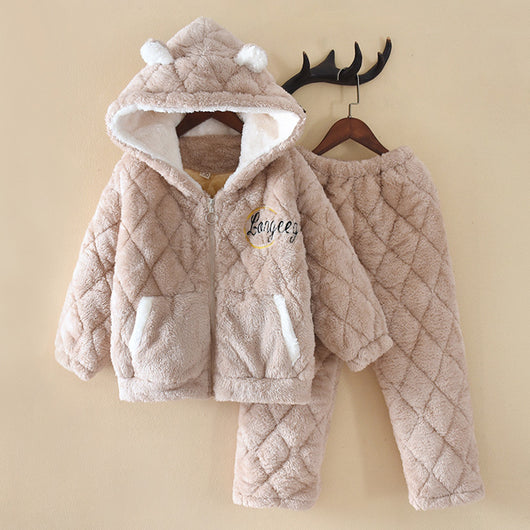 Pijama Infantil Franela Acolchada Triple Capa con Forro de Terciopelo - Image 6