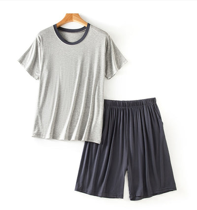 Traje Casual de Verano Modal para Hombre - Cuello Redondo Manga Corta - Image 15
