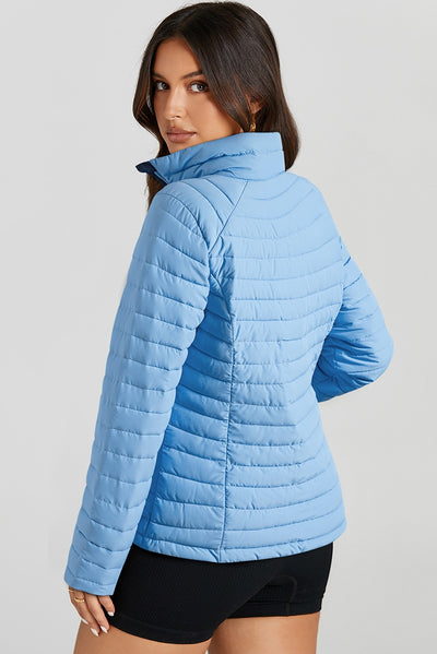 Chaqueta Acolchada de Algodón para Mujer con Cuello Tipo Mao - Image 34