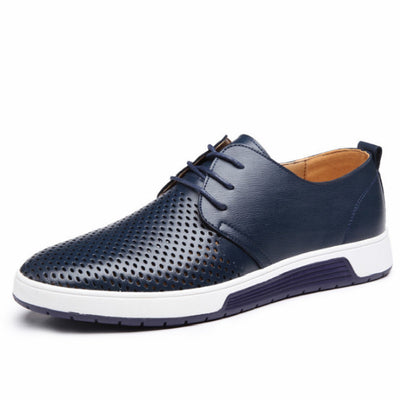 Zapatos de Cuero Perforado para Hombre - Diseño Moderno y Transpirable - Image 8
