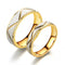Anillo de Pareja en Acero Titanio Chapado en Oro 24K