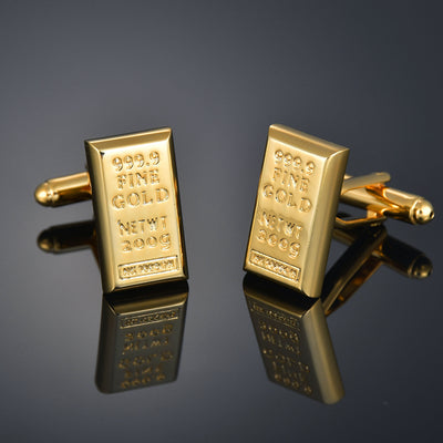 Gemelos Dorados con Iniciales y Hoja de Arce para Hombre - Image 15