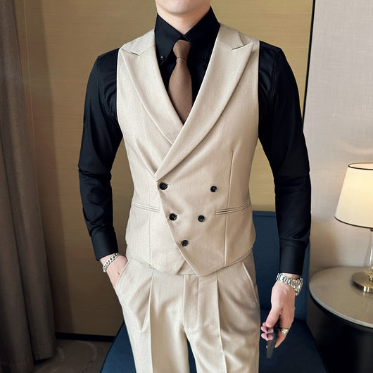 Traje Completo Milano Negro - Saco, Chaleco y Pantalón - Image 3