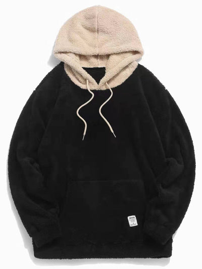 Sudadera con Capucha de Lana de Cordero para Hombre