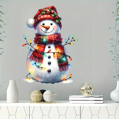Pegatinas Navideñas Impermeables para Baño - Muñeco de Nieve - Image 6