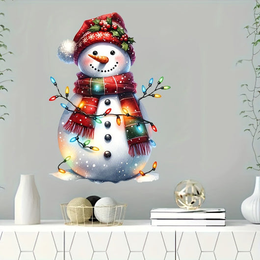 Pegatinas Navideñas Impermeables para Baño - Muñeco de Nieve - Image 6