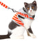 Chaleco arnés para gato con capucha para paseos