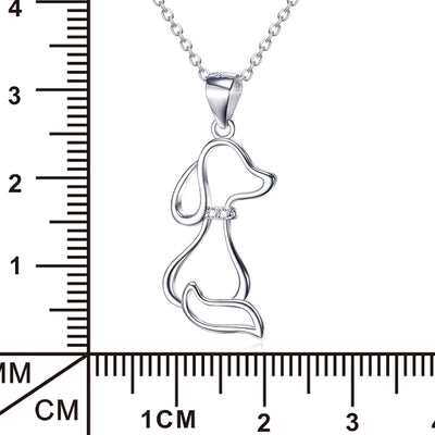 Collar de Plata 925 con Dije de Perro para Mujer - Image 3