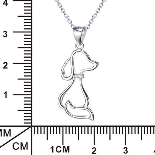 Collar de Plata 925 con Dije de Perro para Mujer - Image 3
