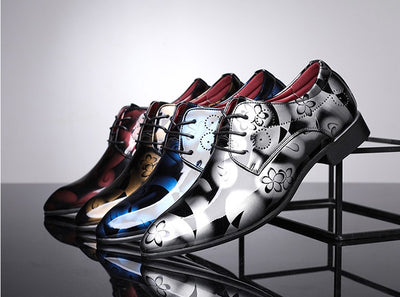 Zapatos de Vestir de Piel con Punta Fina para Hombre