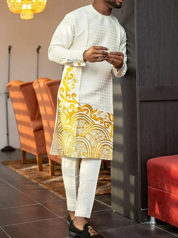 Conjunto de Ocio para Hombre - Camisa Estampada y Pantalón