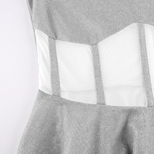Vestido Elegante de Seda Brillante con Escote Redondo y Vuelo Sensual - Image 15