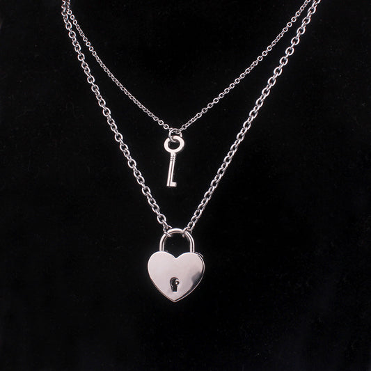 Collar de Pareja Candado y Llave Desbloqueable