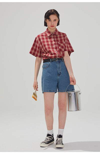 Shorts de Mezclilla Talle Alto Sueltos para Mujer - Estilo Casual y Versátil - Image 3