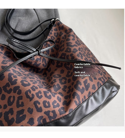 Mochila de Moda con Estampado Leopardo de Gran Capacidad Multiusos - Image 20